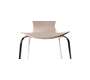 Lot de 2 chaises design empilables taupes NEW ABIGAIL