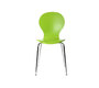 Lot de 2 chaises design empilables vertes pomme NEW ABIGAIL