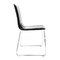 Lot de 2 chaises design noires et blanches JADA
