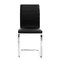 Lot de 2 chaises design noires et blanches SADIE