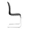 Lot de 2 chaises design noires et blanches SADIE