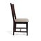 Lot de 2 chaises OHANNA ch&ecirc;ne malaisien cuisine/salle &agrave; manger - coloris chocolat