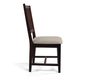Lot de 2 chaises OHANNA ch&ecirc;ne malaisien cuisine/salle &agrave; manger - coloris chocolat