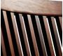 Lot de 2 chaises OHANNA ch&ecirc;ne malaisien cuisine/salle &agrave; manger - coloris chocolat