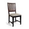 Lot de 2 chaises OHANNA ch&ecirc;ne malaisien cuisine/salle &agrave; manger - coloris chocolat