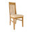 Lot de 2 Chaises OKETA ch&ecirc;ne malaisien- Coloris Ch&ecirc;ne Clair image pub1