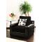 Lot de 2 coussins avec fleurs blanc et noir FRESH