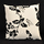 Lot de 2 coussins avec fleurs blanc et noir FRESH image pub1