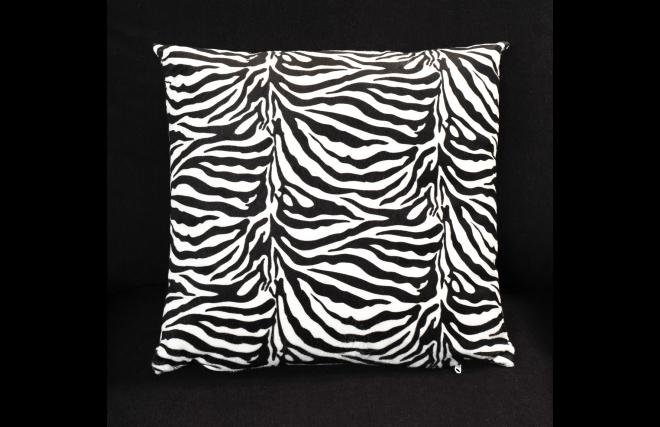 Lot de 2 coussins z&eacute;br&eacute; SAVANE 