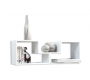 Lot de 2 &eacute;tag&egrave;res design blanche TETRIS