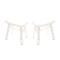 Lot de 2 tabourets baroques blancs ETALON