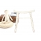 Lot de 2 tabourets baroques blancs ETALON