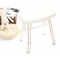 Lot de 2 tabourets baroques blancs ETALON