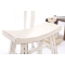 Lot de 2 tabourets baroques blancs ETALON