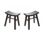 Lot de 2 tabourets baroques noirs ETALON