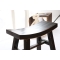 Lot de 2 tabourets baroques noirs ETALON