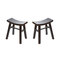 Lot de 2 tabourets baroques noirs ETALON