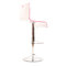 Lot de 2 tabourets bicolores roses et blancs SATURNE carr&eacute; 