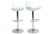 Lot de 2 tabourets de bar COSMOS blanc image 1
