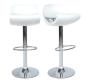 Lot de 2 tabourets de bar COSMOS blanc image 1