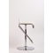 Lot de 2 tabourets de bar / cuisine ajustables GLITTER blanc