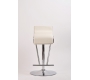 Lot de 2 tabourets de bar / cuisine ajustables GLITTER blanc
