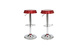 Lot de 2 tabourets de bar / cuisine ajustables NEW CAPSULE - coloris bordeaux image 2