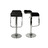 Lot de 2 tabourets de bar / cuisine ANDROMEDE - coloris noir image pub1