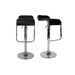 Lot de 2 tabourets de bar / cuisine ANDROMEDE - coloris noir image pub1