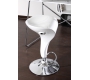 Lot de 2 tabourets de bar / cuisine blancs Jupiter