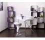 Lot de 2 tabourets de bar / cuisine blancs Jupiter