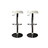 Lot de 2 tabourets de bar / cuisine CAPSULE blanc image pub1