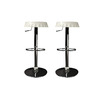 Lot de 2 tabourets de bar / cuisine CAPSULE blanc image pub1