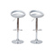 Lot de 2 tabourets de bar / cuisine COMET argent image pub1