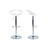 Lot de 2 tabourets de bar / cuisine COMET blanc image pub1