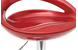 Lot de 2 tabourets de bar / cuisine COMET lie de vin image 2