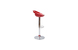 Lot de 2 tabourets de bar / cuisine COMET rouge image 3