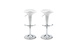 Lot de 2 tabourets de bar / cuisine GALAXY blanc image 2