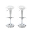 Lot de 2 tabourets de bar / cuisine GALAXY blanc image pub1