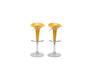Lot de 2 tabourets de bar / cuisine GALAXY jaune image 2