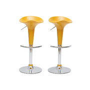 Lot de 2 tabourets de bar / cuisine GALAXY jaune image pub1
