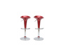 Lot de 2 tabourets de bar / cuisine GALAXY lie de vin image 3