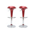 Lot de 2 tabourets de bar / cuisine GALAXY lie de vin image pub1