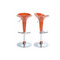 Lot de 2 tabourets de bar / cuisine GALAXY orange image pub1