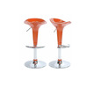 Lot de 2 tabourets de bar / cuisine GALAXY orange image pub1