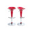 Lot de 2 tabourets de bar / cuisine GALAXY rouge image pub1