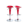 Lot de 2 tabourets de bar / cuisine GALAXY rouge image pub1