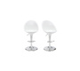 Lot de 2 tabourets de bar / cuisine OEUF blanc image 4