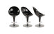 Lot de 2 tabourets de bar / cuisine OEUF noir image 1