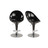 Lot de 2 tabourets de bar / cuisine OEUF noir image pub1